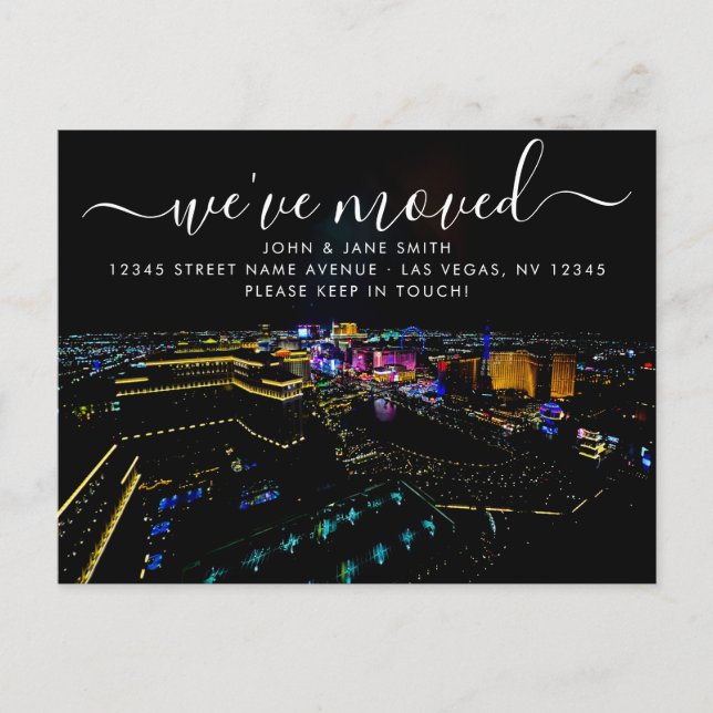 Carte postale Las Vegas Moving Faire-part (Devant)