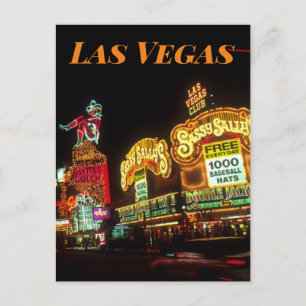 Carte Postale Las Vegas Neon Signs Casino Voyage