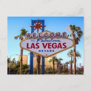 Carte Postale Las Vegas Nevada AFFICHE DE BIENVENUE