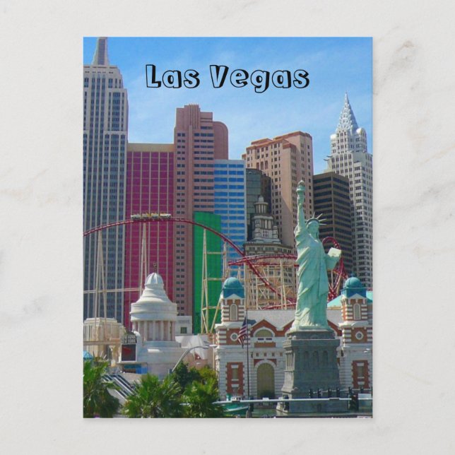 Carte Postale las vegas, new york (Devant)