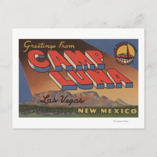 Carte Postale Las Vegas, Nouveau-Mexique - Camp Luna
