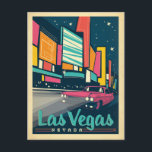 Carte Postale Las Vegas, NV<br><div class="desc">Anderson Design Group est une société d'illustration et de conception de pointe située à Nashville, au Tennessee. Founder Joel Anderson Directives Team of talented artists to create original poster art that looks like classic vintage publicité prints from the 1920s to the 1960s.</div>