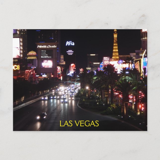 CARTE POSTALE LAS VEGAS STRIP #4 (Devant)