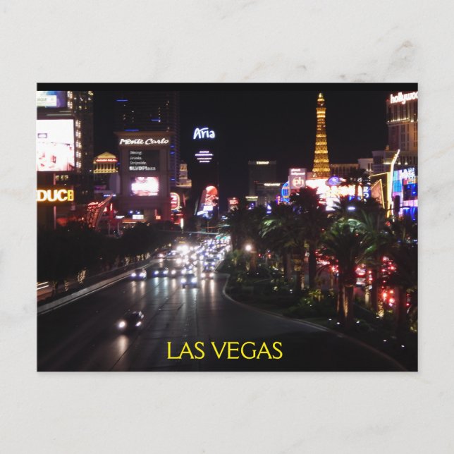 CARTE POSTALE LAS VEGAS STRIP #4 (Devant)