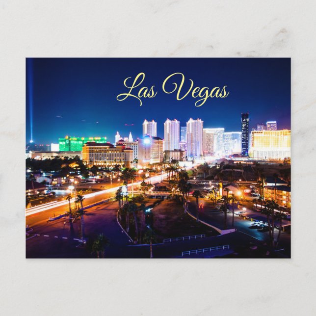 Carte Postale Las Vegas Strip at Night Postcard (Devant)