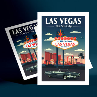 Carte Postale Las Vegas vintage