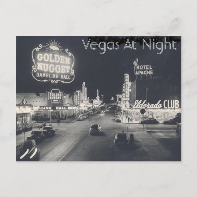 Carte Postale Las Vegas vintage Strip (Devant)