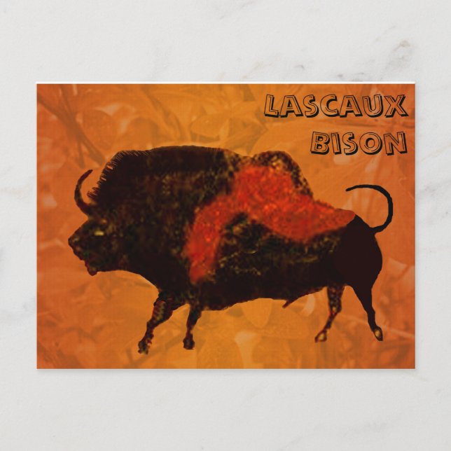 Carte Postale Lascaux Bison (Devant)