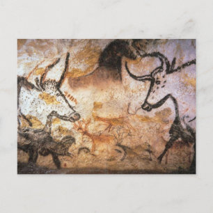 Carte Postale Lascaux Bulls Buffalo Cave Peinture