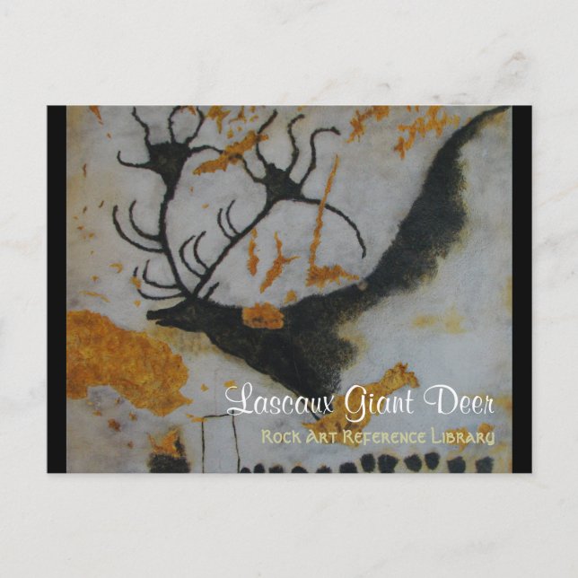Carte Postale Lascaux Giant Deer (Devant)