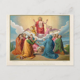 Carte Postale L'ascension de Jésus 1879