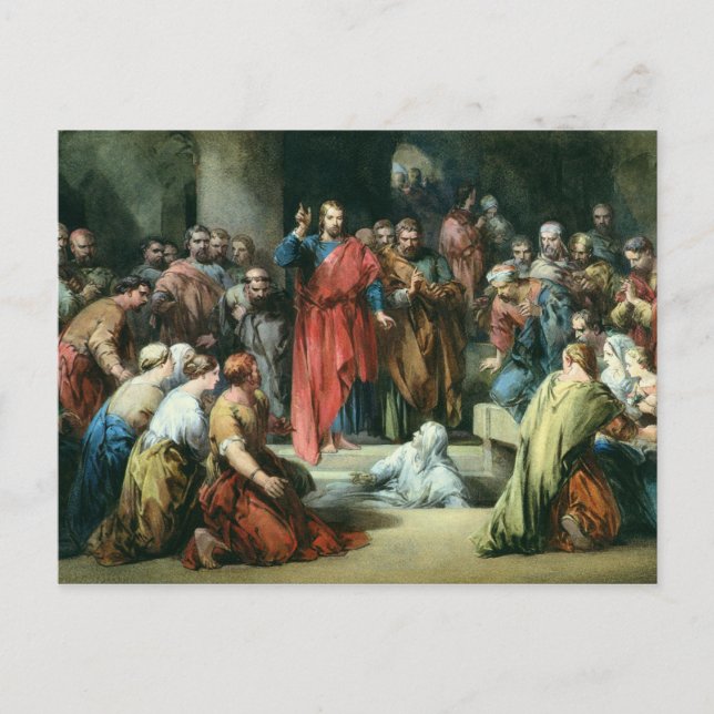 Carte Postale L'ascension de Lazare (Devant)
