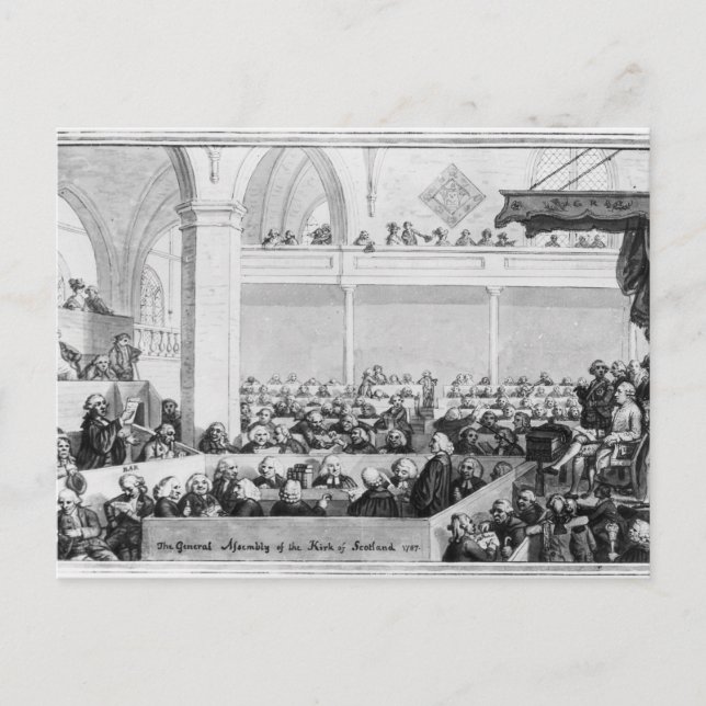 Carte Postale L'Assemblée générale du Kirk d'Écosse (Devant)