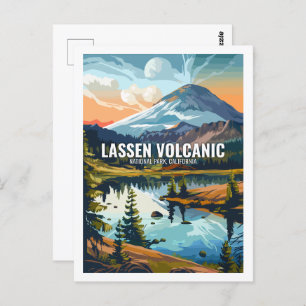 Carte Postale Lassen Parc National Volcanique Californie USA
