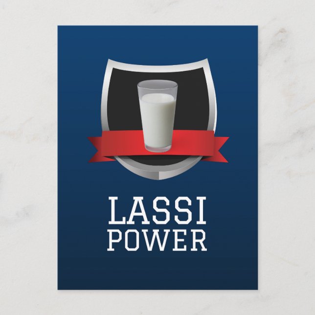 Carte Postale Lassi - Boisson Indienne à base de Yaourt (Devant)