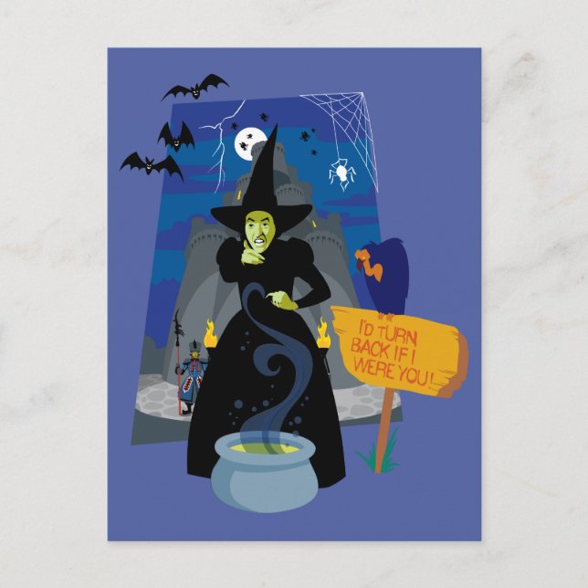 Carte Postale L'Assistant D'Oz™ | La sorcière méchante (Devant)
