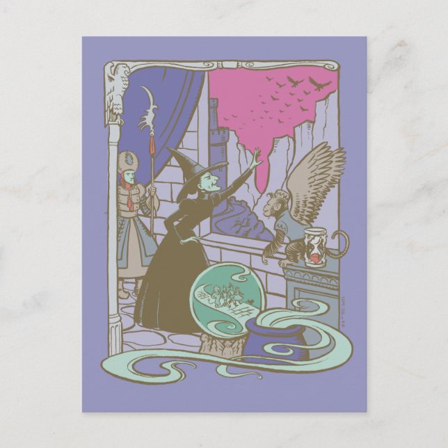 Carte Postale L'Assistant D'Oz™ | Storybook Wicked Witch™ (Devant)