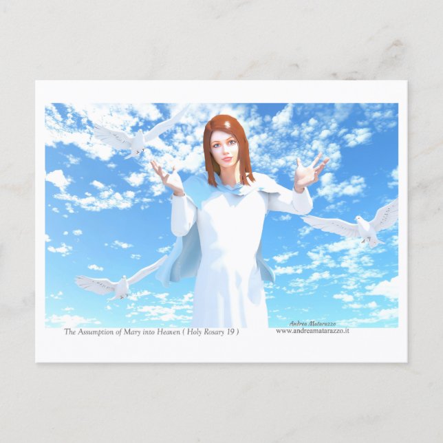 Carte Postale L'Assomption de Marie au Ciel (Devant)