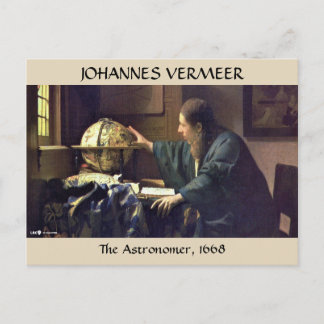 Carte Postale L'ASTRONOME, Johannes Vermeer, 1668