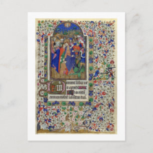 Carte Postale Lat 1156 f.133 Le baiser de Judas, des Heures