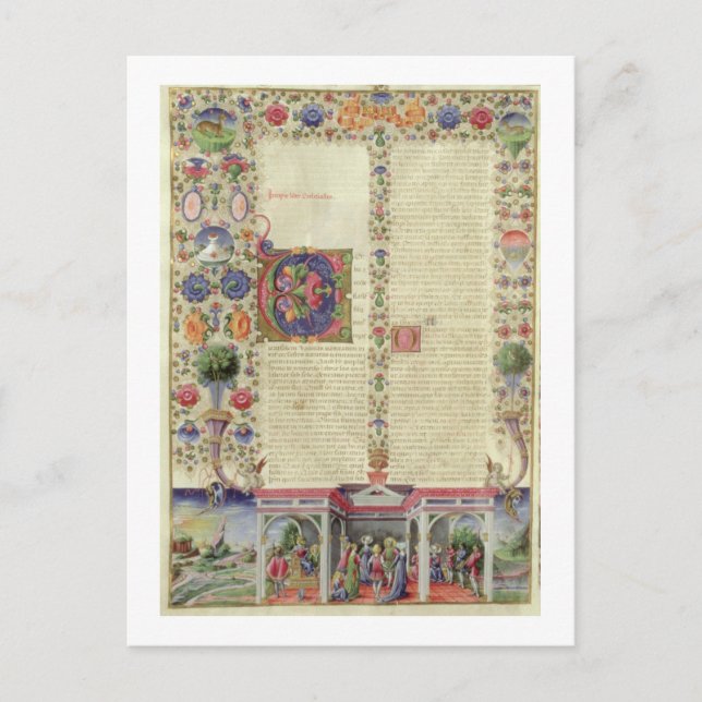 Carte Postale Lat 422 VolI fol.280v Le début du livre de (Devant)