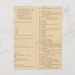 Carte Postale L'atlas londonien de la géographie universelle de 