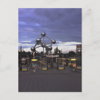 Carte postale L'Atomium à Bruxelles, Belgique