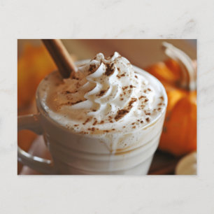Carte Postale Latte d'épices citrouilles, poste