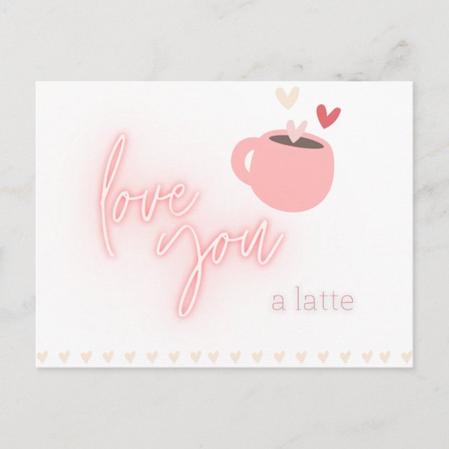 Carte postale Latte Love (Devant)