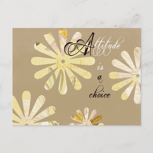 Carte Postale L'attitude est un choix (Devant)