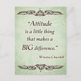Carte Postale L'attitude est une petite chose - Citations Positi