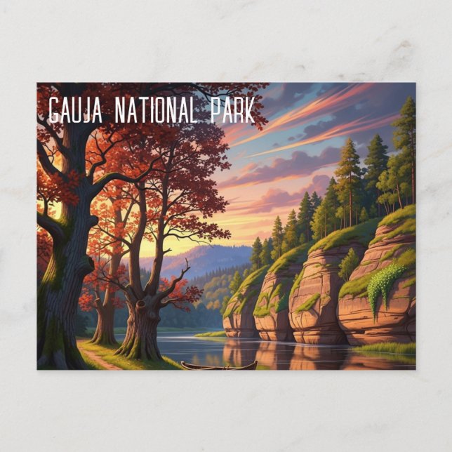 Carte Postale Latvia Gauja National Park Travel (Devant)