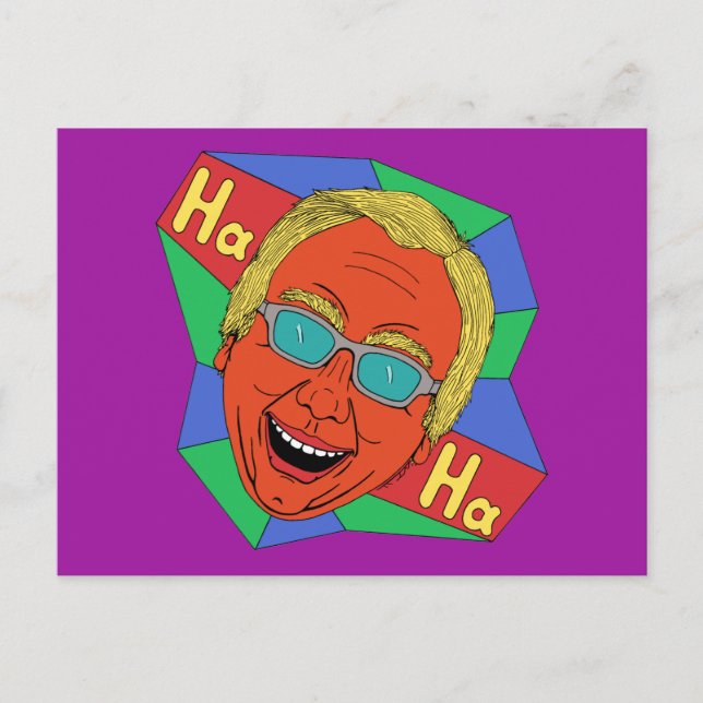 Carte Postale Laughing Man (Artiste Auto-Portrait) (Devant)