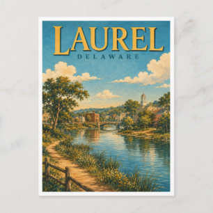 Carte Postale Laurel Delaware Broad Creek GeoSaga