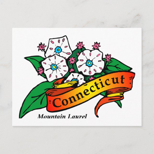 Carte Postale Laurel du Connecticut (Devant)
