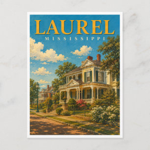 Carte Postale Laurel Mississippi Historic District GeoSaga