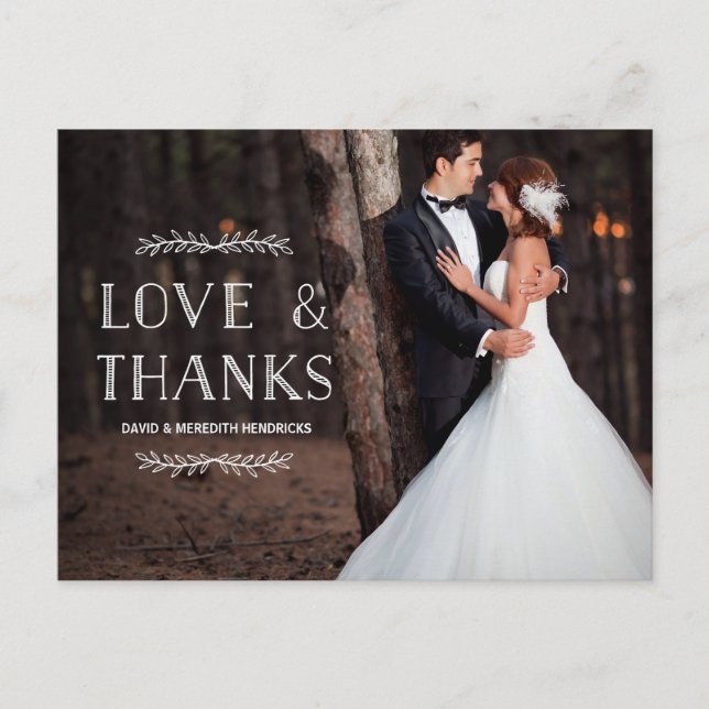 Carte Postale Laurel Whimsy | Merci photo (Devant)