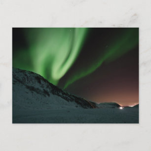 Carte Postale L'aurore verte Borealis Norvège de lumières du