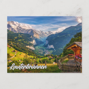 Carte Postale Lauterbrunnen, Suisse