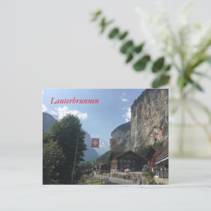 Carte Postale Lauterbrunnen Valley, Suisse