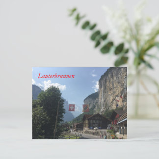 Carte Postale Lauterbrunnen Valley, Suisse