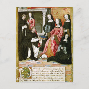 Carte Postale L'auteur offre son livre à Anne de