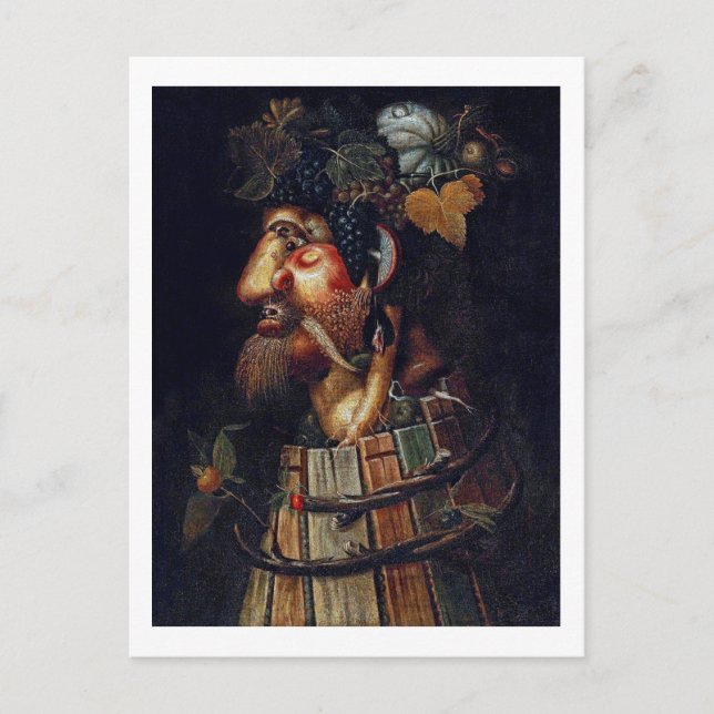 Carte Postale L'automne, Arcimboldo (Devant)