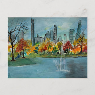 Carte Postale L'automne dans le réservoir Jacquline Kennedy