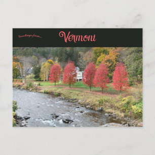 Carte Postale L'automne dans le Vermont