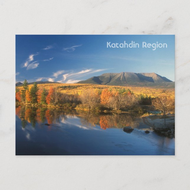 Carte Postale L'automne du mont Katahdin (Devant)