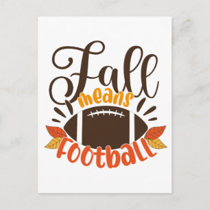 Carte Postale L'automne signifie football