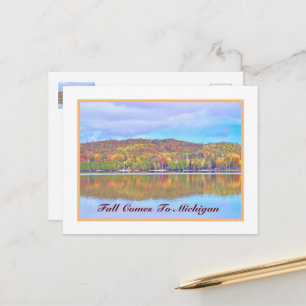 CARTE POSTALE L'AUTOMNE VIENT À MICHIGAN