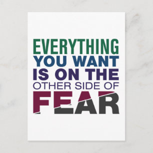 Carte Postale L'autre côté de la peur