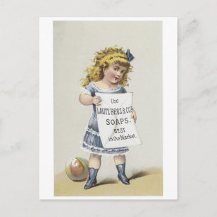 Carte Postale Lautz Bros Soaps - Little Blonde Girl